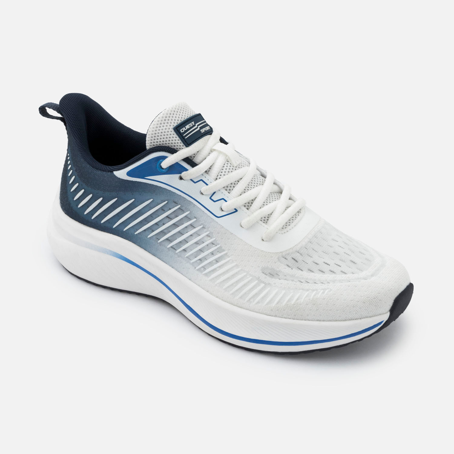 Zapatos Deportivo Color Blanco Blanco Para Hombre