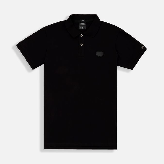 Polo Manga Corta Color Negro Para Hombre