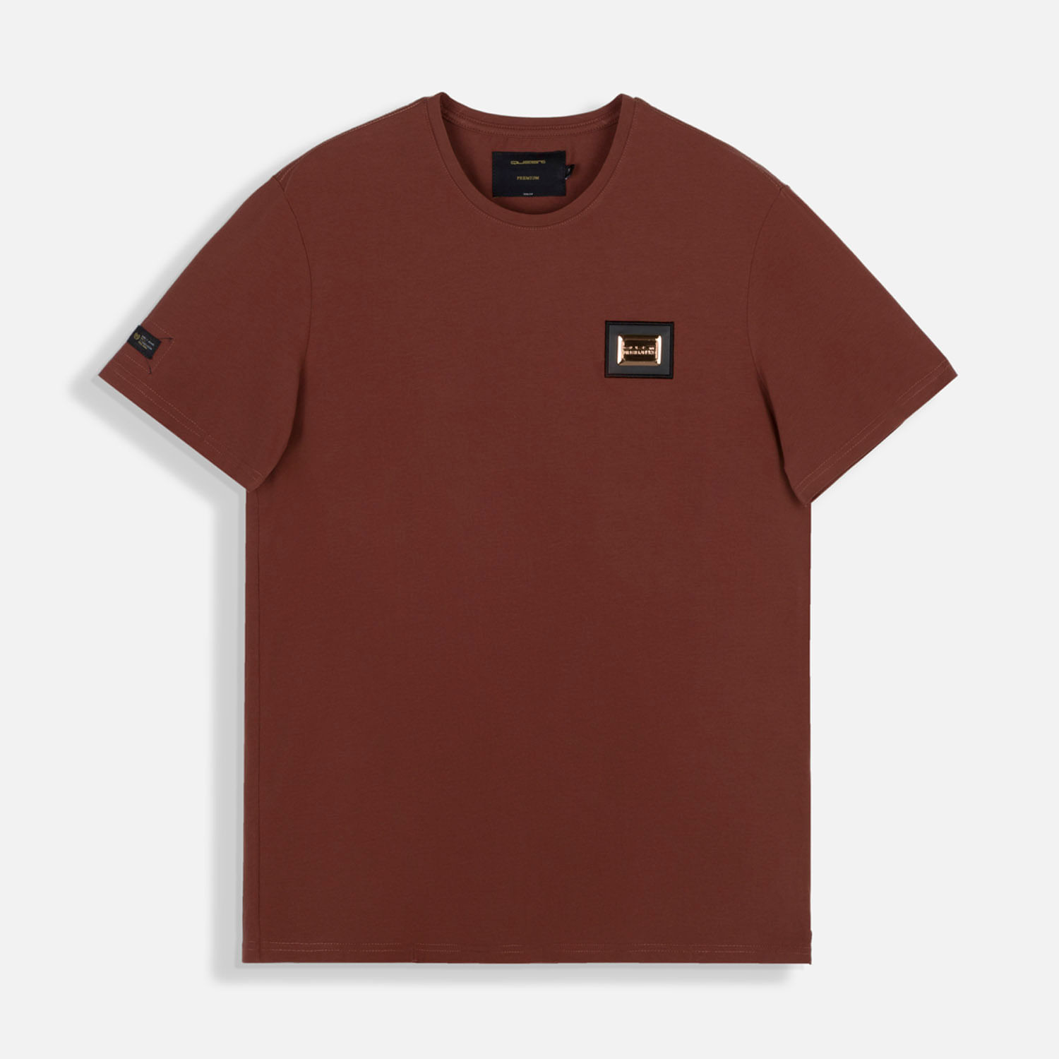 Camiseta Premium Manga Corta Color Brunette Para Hombre