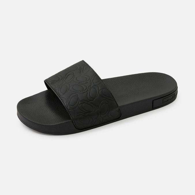 Sandalias Tipo Pala Color Negro Para Hombre