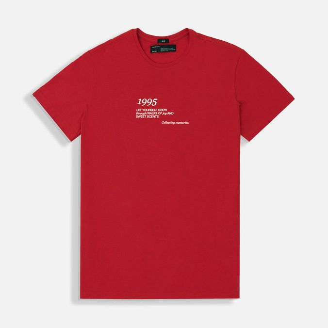 Camiseta Estampado Localizado Color Rojo Oscuro Para Hombre