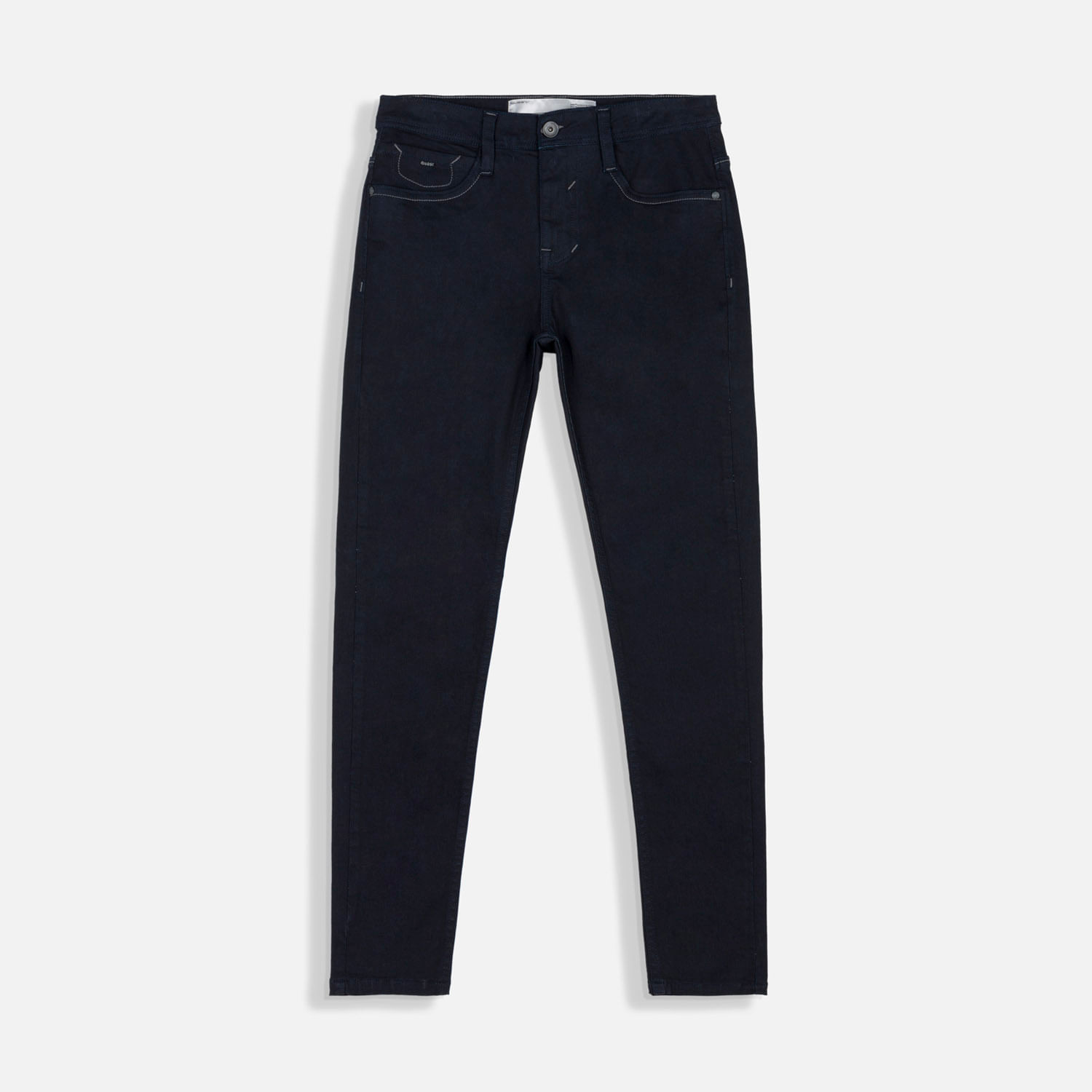 Jean Skinny Color Azul Oscuro Resinado Para Hombre