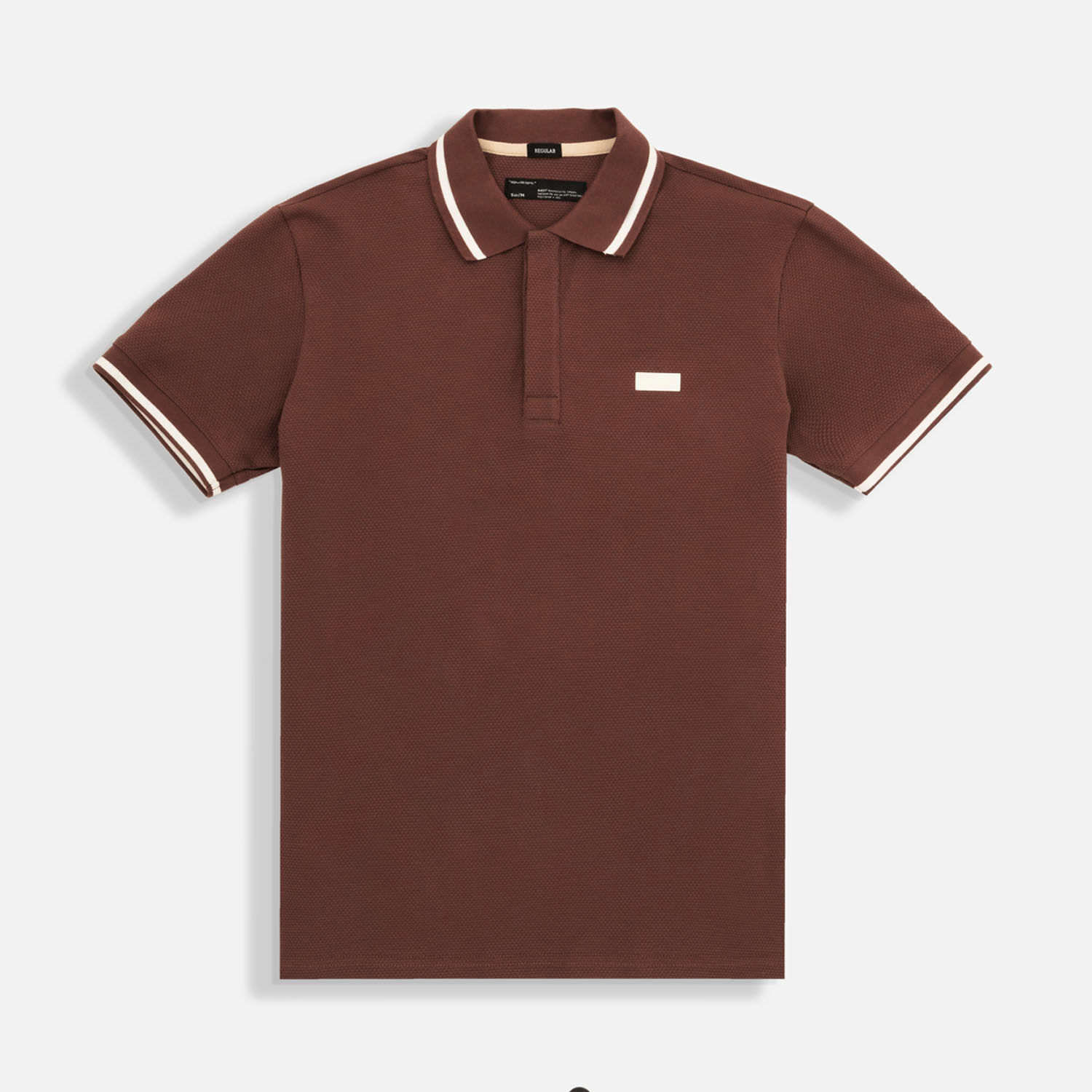 Polo Manga Corta Color Brunette Para Hombre