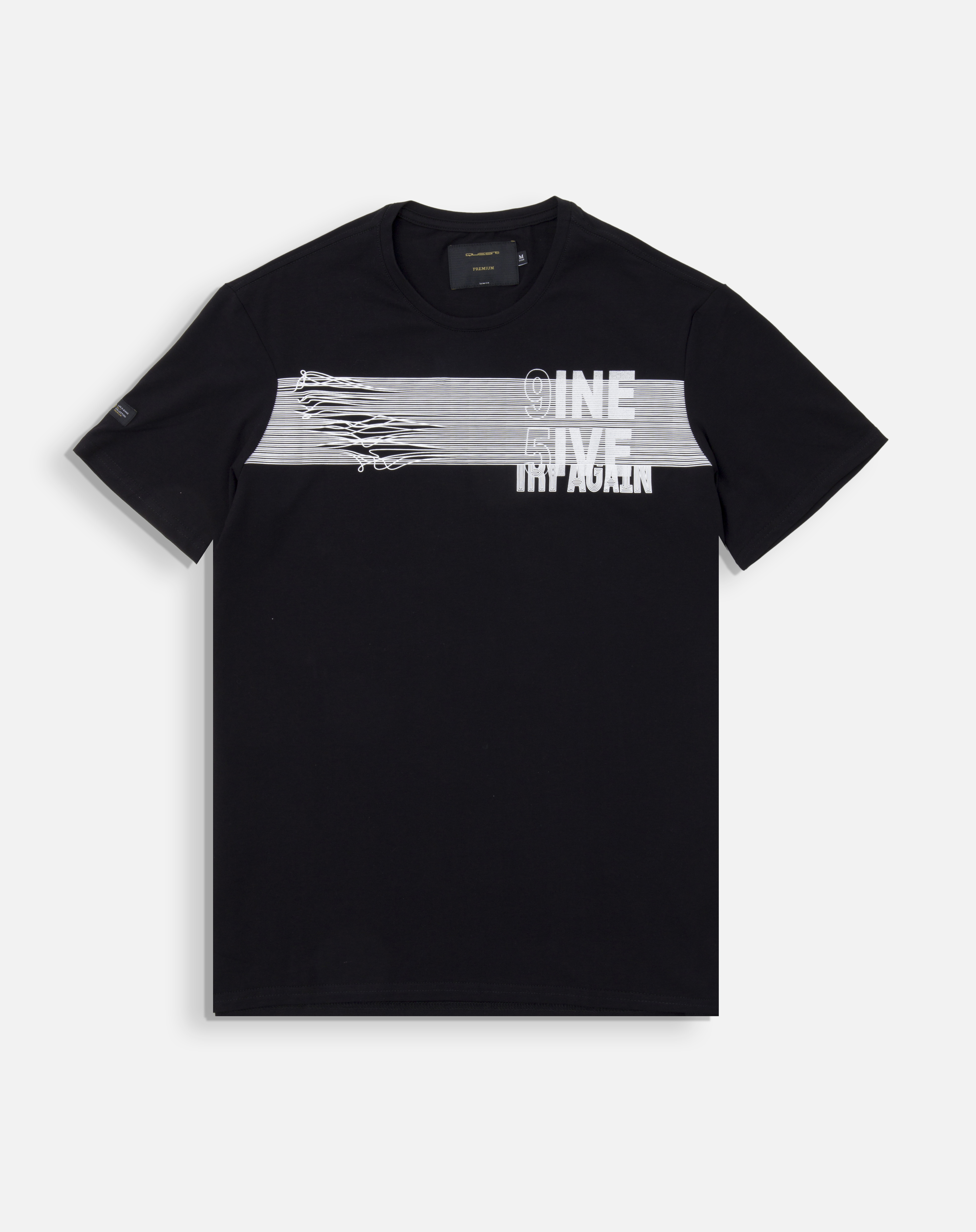 Camiseta Premium Manga Corta Color Negro Para Hombre