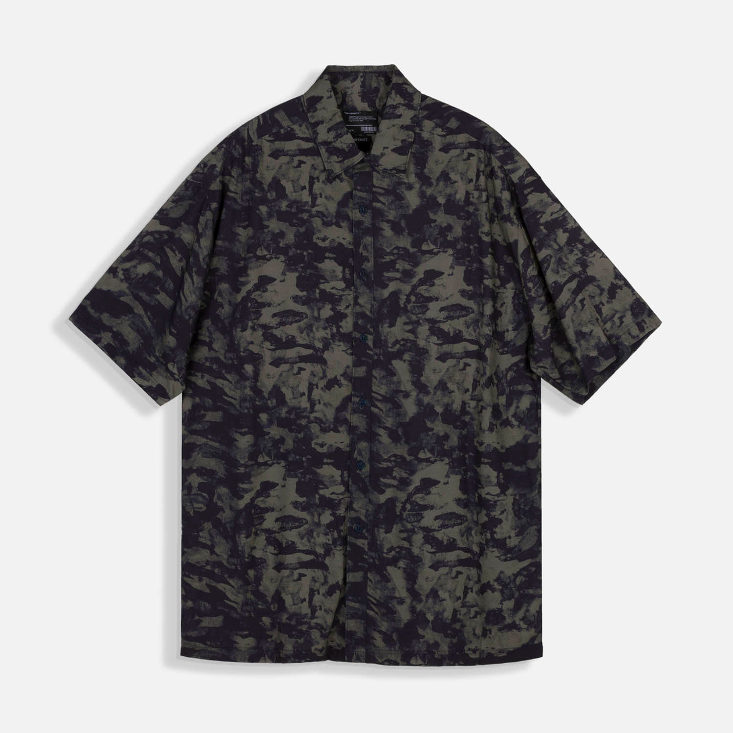 Camisa Manga Corta Color Azul Oscuro Para Hombre