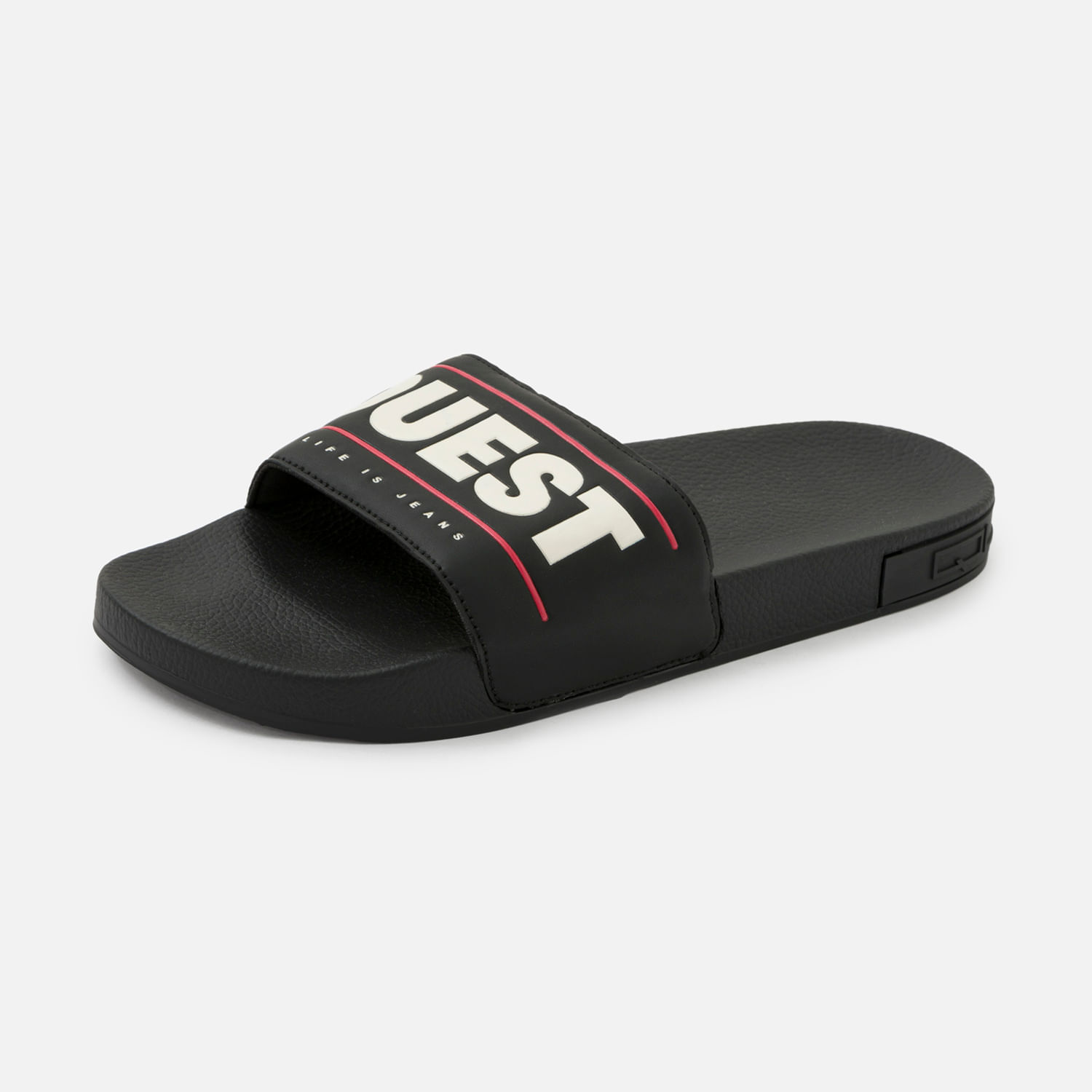 Sandalias Tipo Pala Color Negro Para Hombre