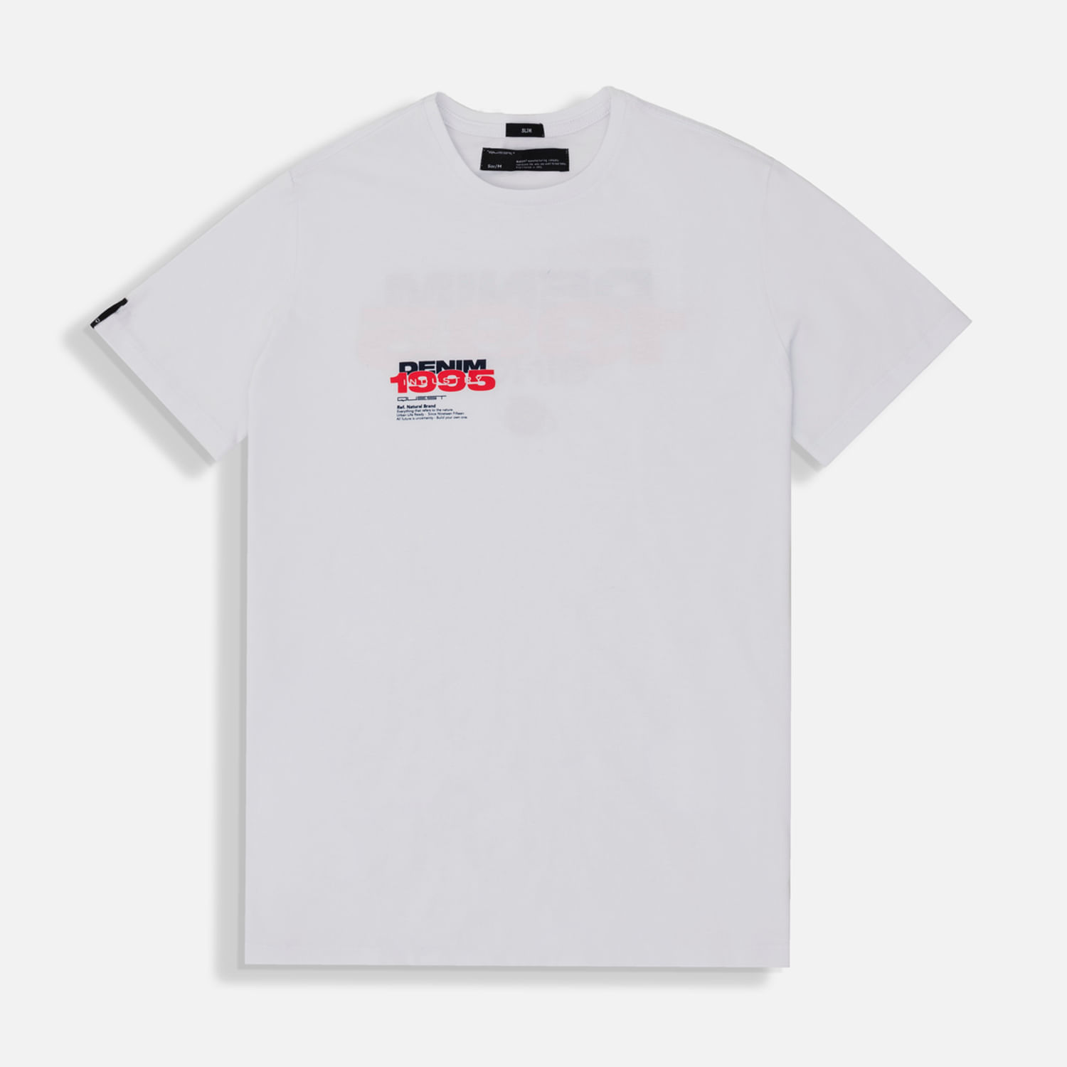 Camiseta Estampado Localizado Color Blanco Blanco Para Hombre