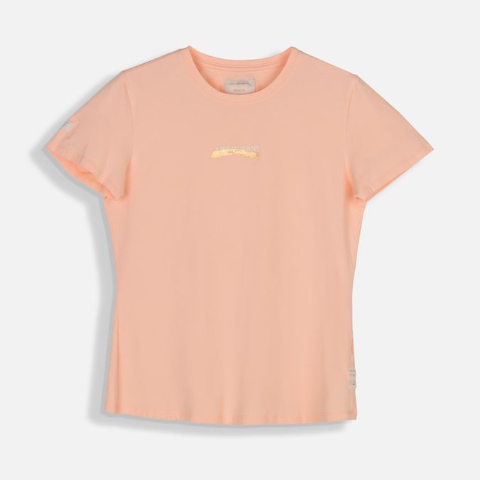 Camiseta Premium Manga Corta Color Peach Parfait Para Mujer