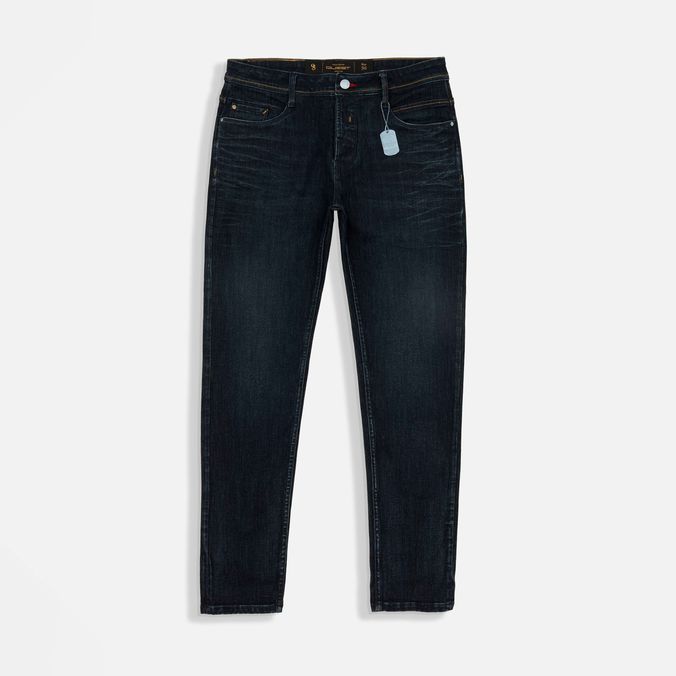 Jean Slim Color Azul Industry Para Hombre