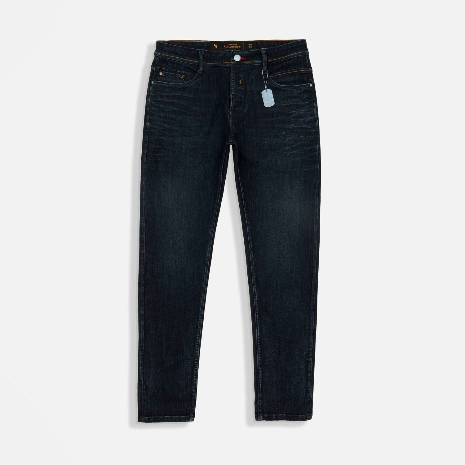 Jean Slim Color Azul Industry Para Hombre