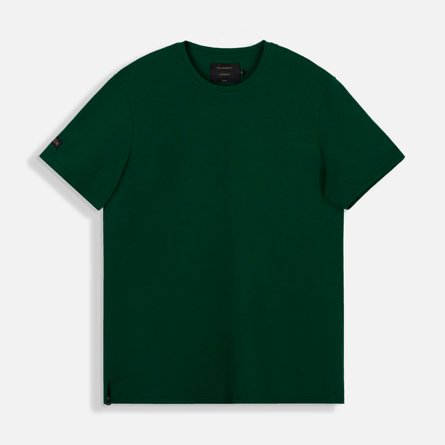 Camiseta Premium Manga Corta Color Verde Para Hombre