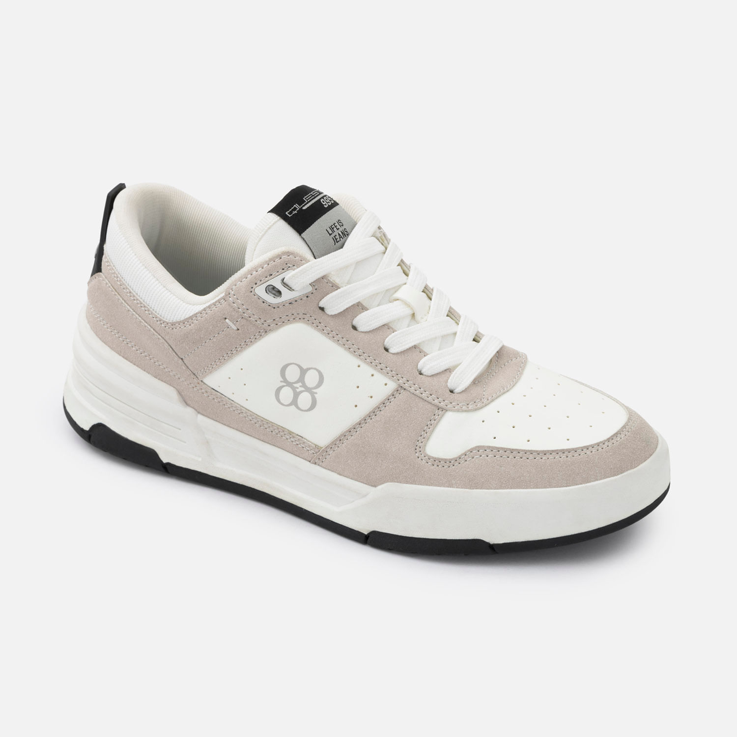 Zapatos Tenis Color Blanco Blanco Para Hombre