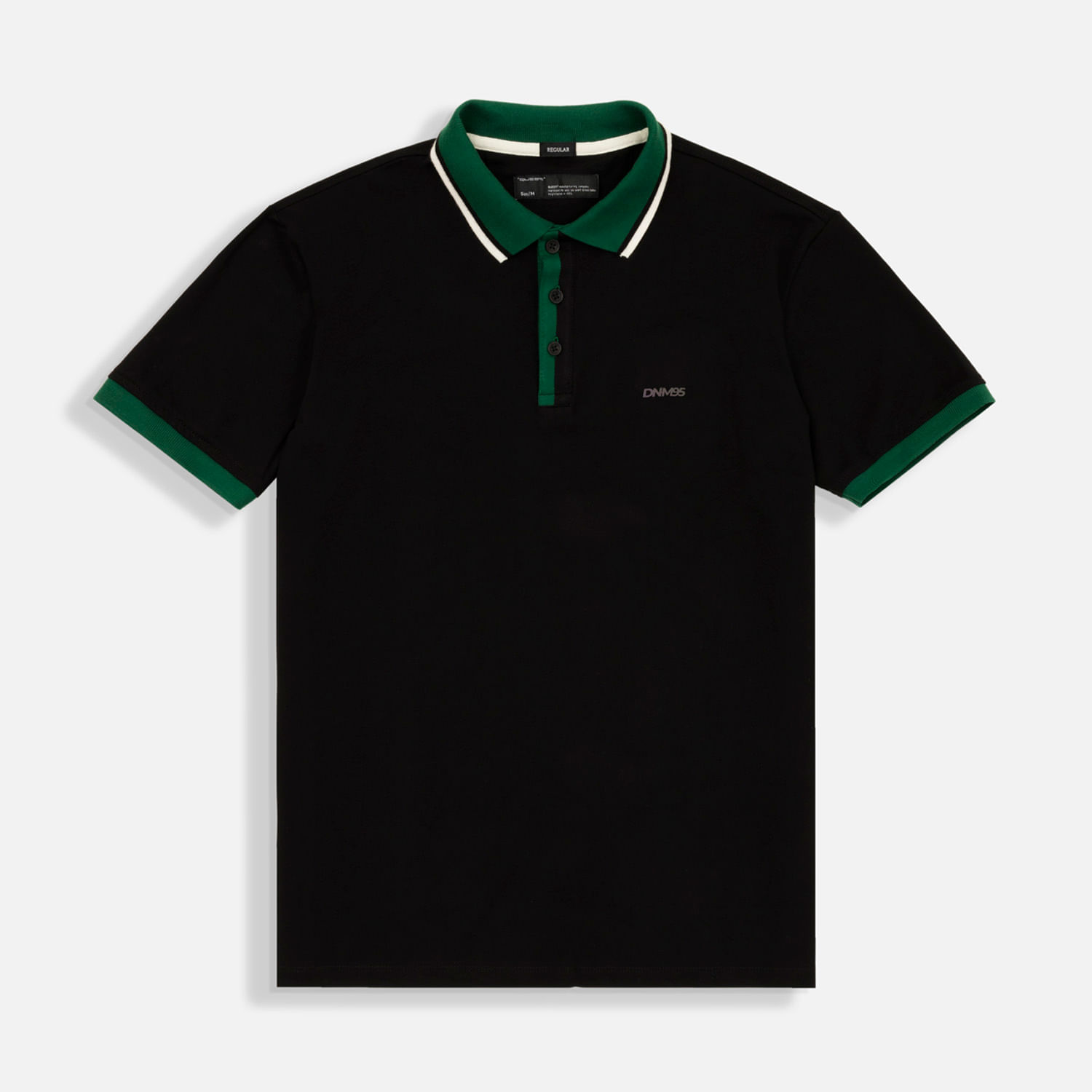 Polo Manga Corta Color Negro Para Hombre