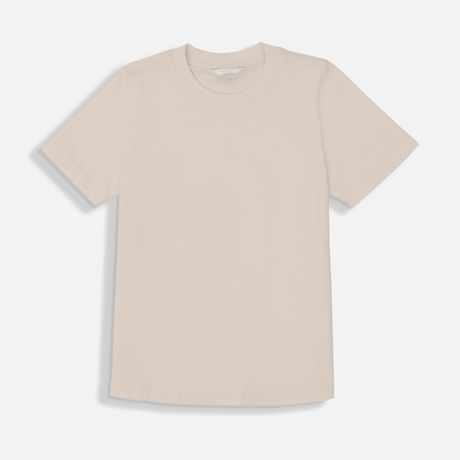 Camiseta Manga Corta Color Arena Para Mujer