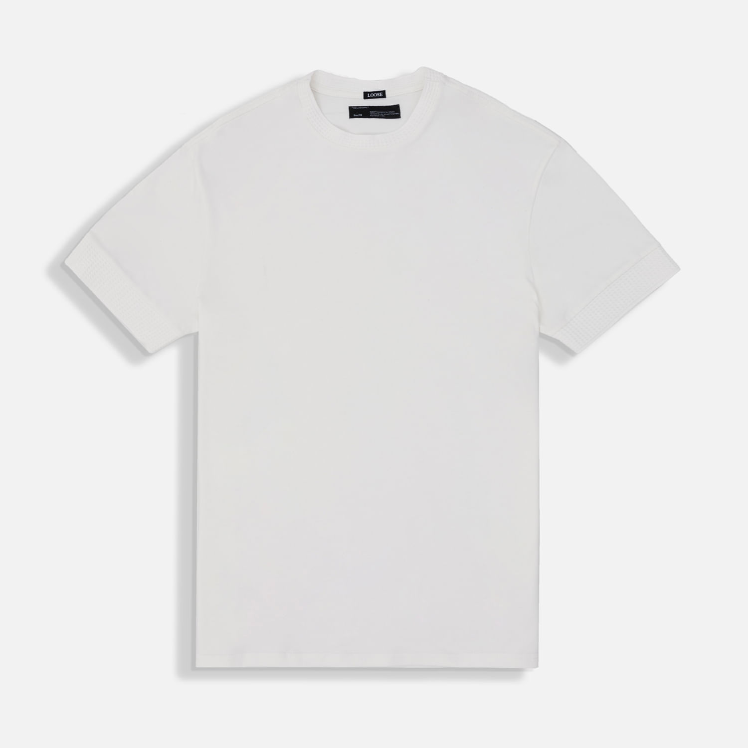 Camiseta Manga Corta Color Ivory Para Hombre