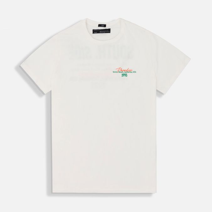 Camiseta Estampado Localizado Color Ivory Para Hombre