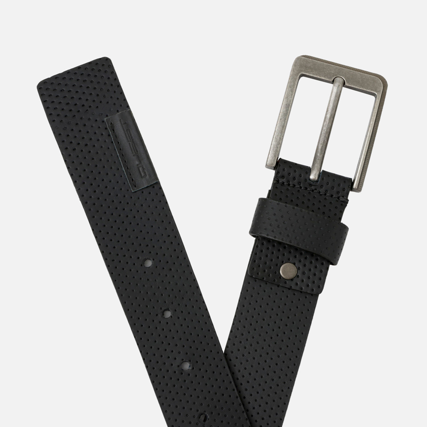 Correa Cuero Color Negro Para Hombre
