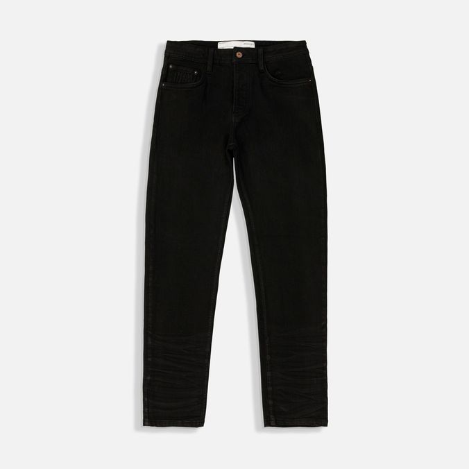 Jean Slim Color Negro Para Hombre