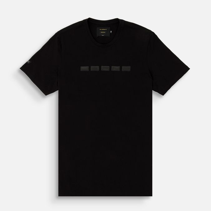 Camiseta Premium Manga Corta Color Negro Para Hombre