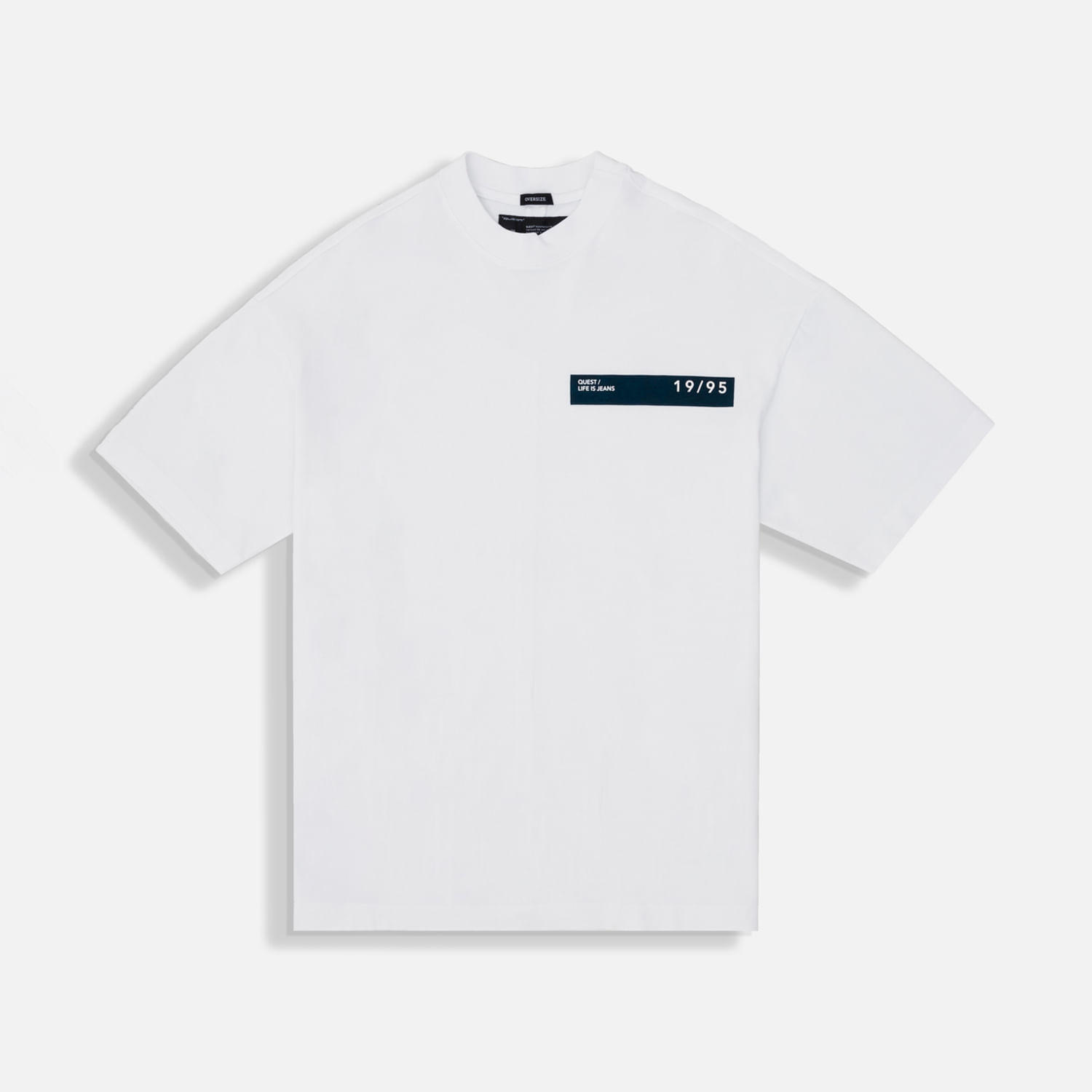 Camiseta Manga Corta Color Blanco Blanco Para Hombre