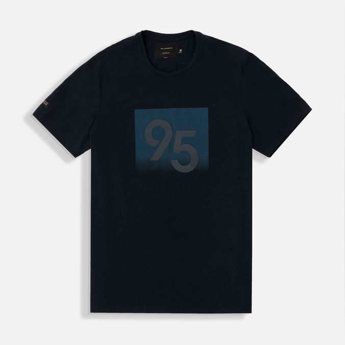 Camiseta Premium Manga Corta Color Azul Noche Para Hombre