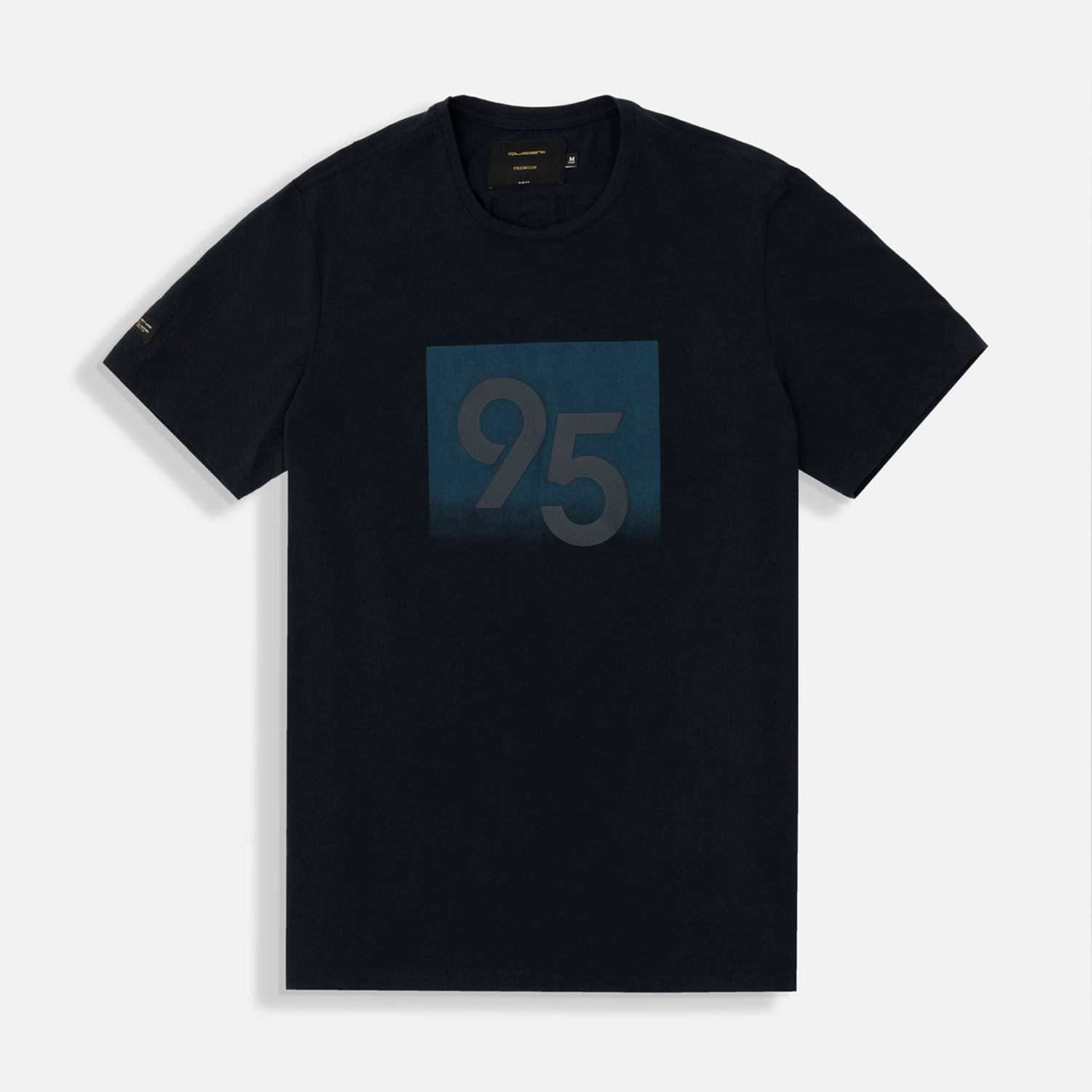 Camiseta Premium Manga Corta Color Azul Noche Para Hombre