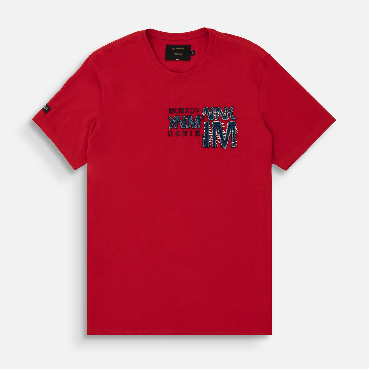 Camiseta Premium Manga Corta Color Rojo Para Hombre