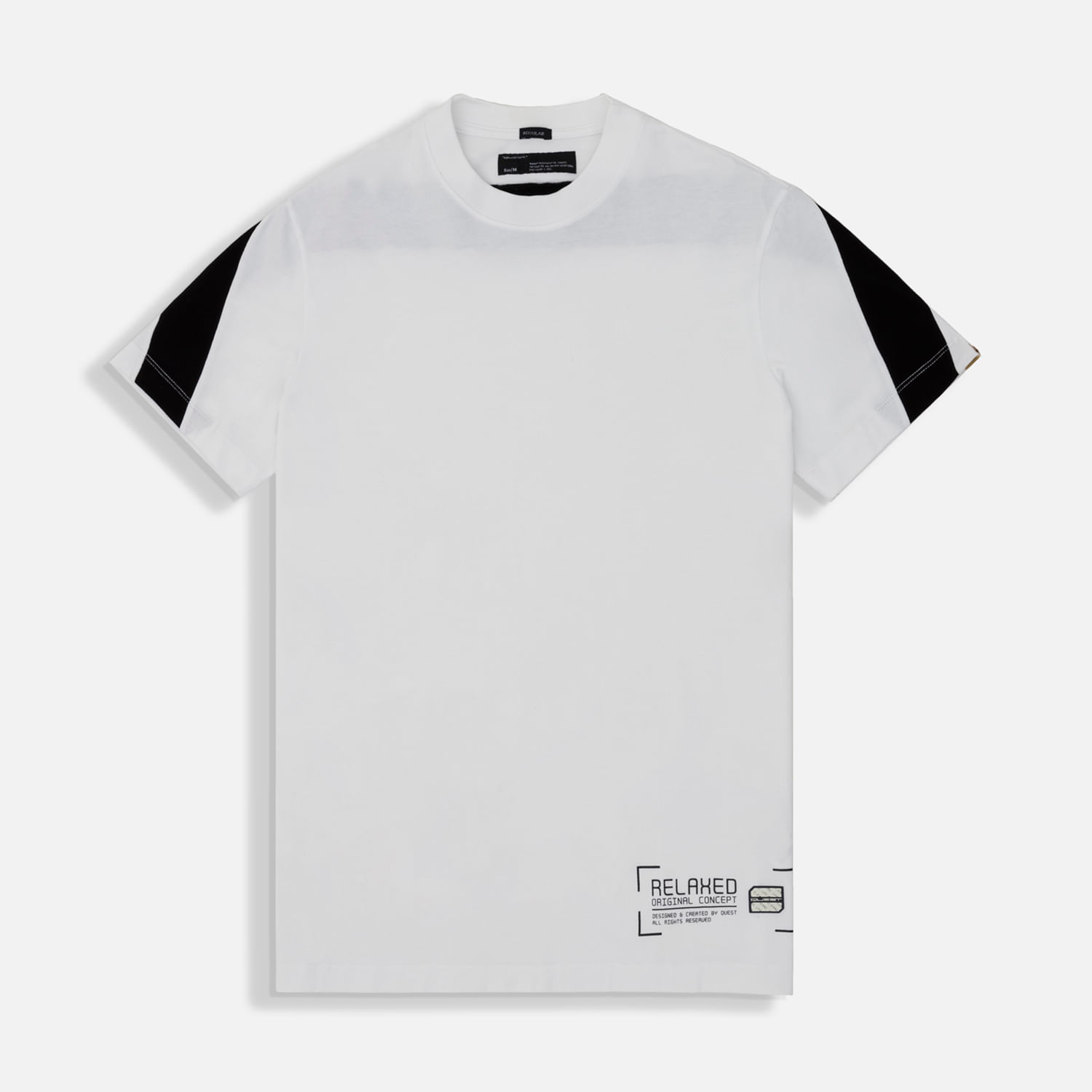 Camiseta Manga Corta Color Blanco Blanco Para Hombre