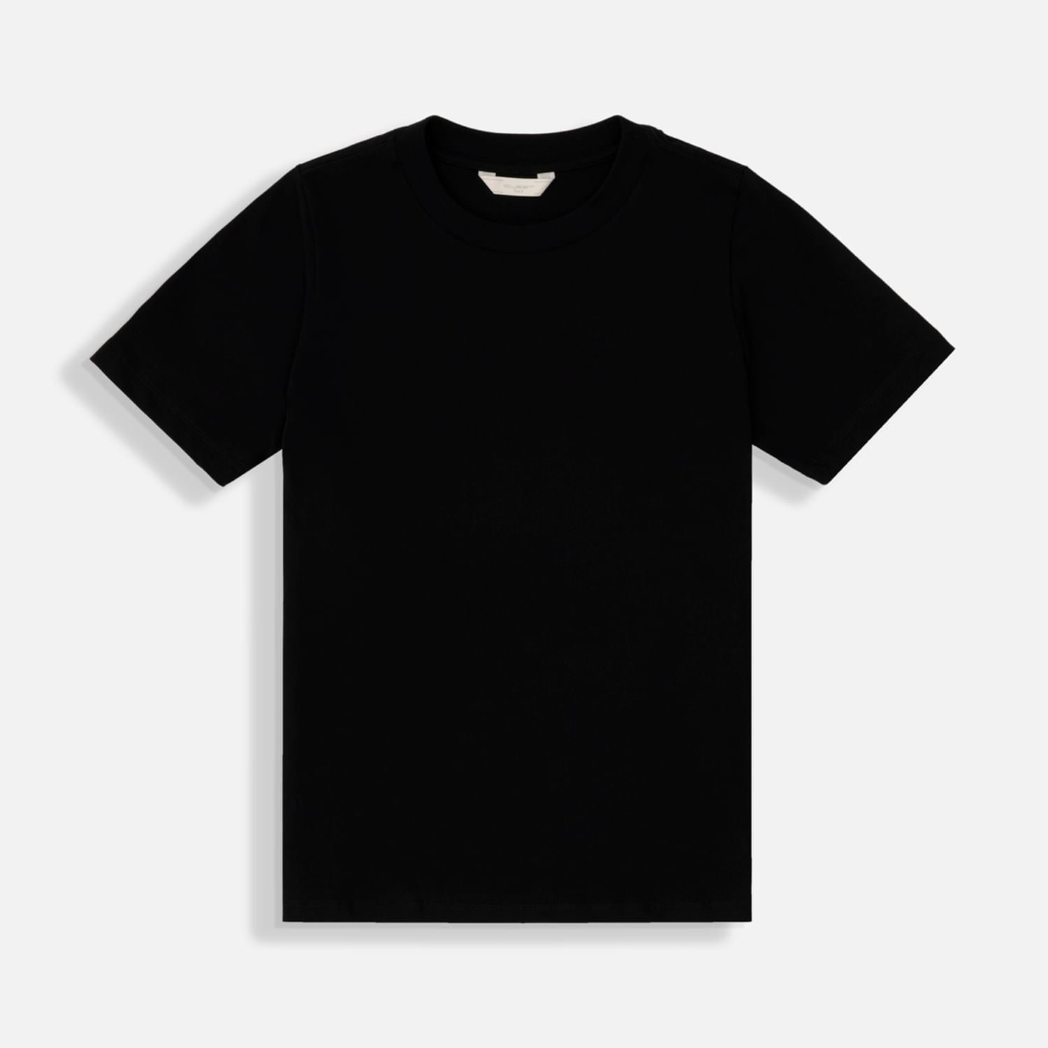 Camiseta Manga Corta Color Negro Para Mujer