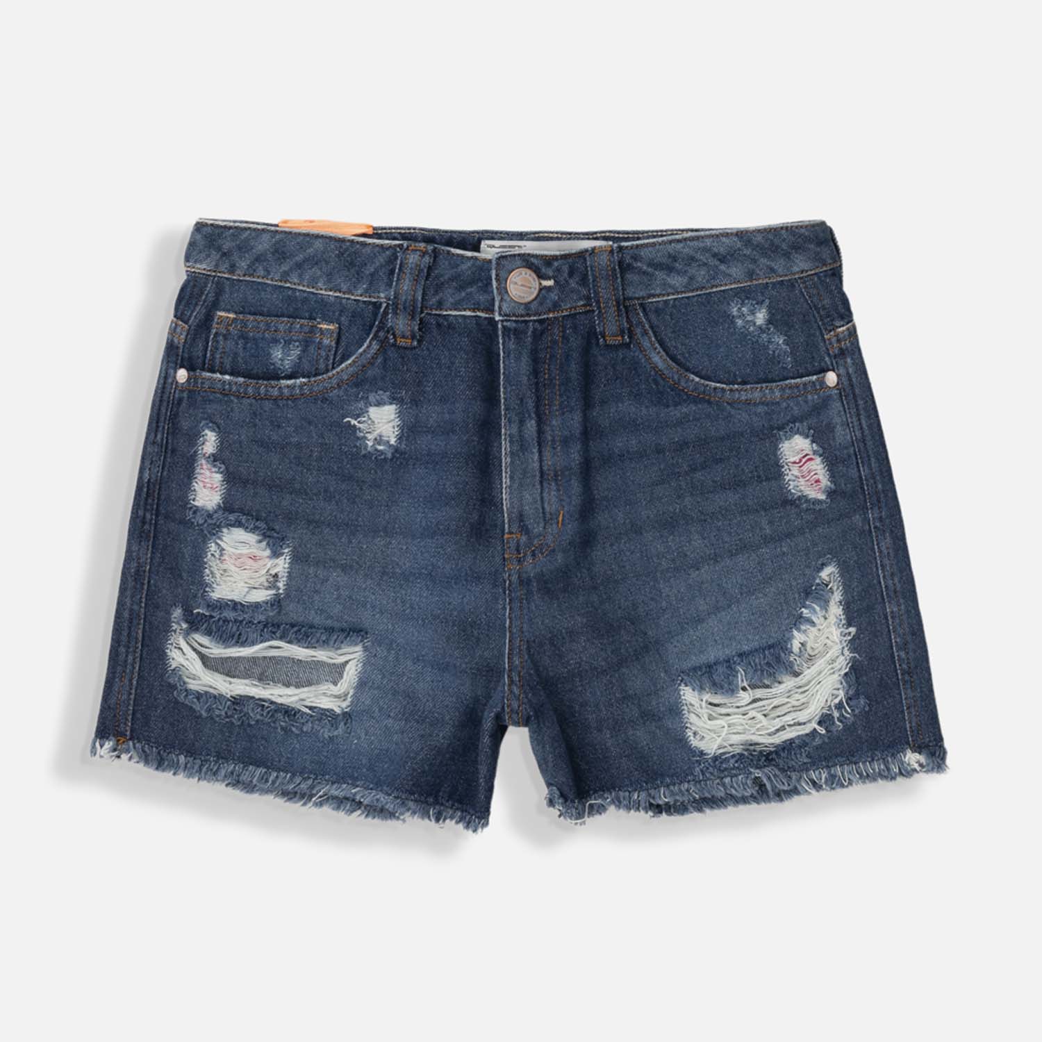 Short 5 Bolsillos Color Azul Oscuro Para Mujer