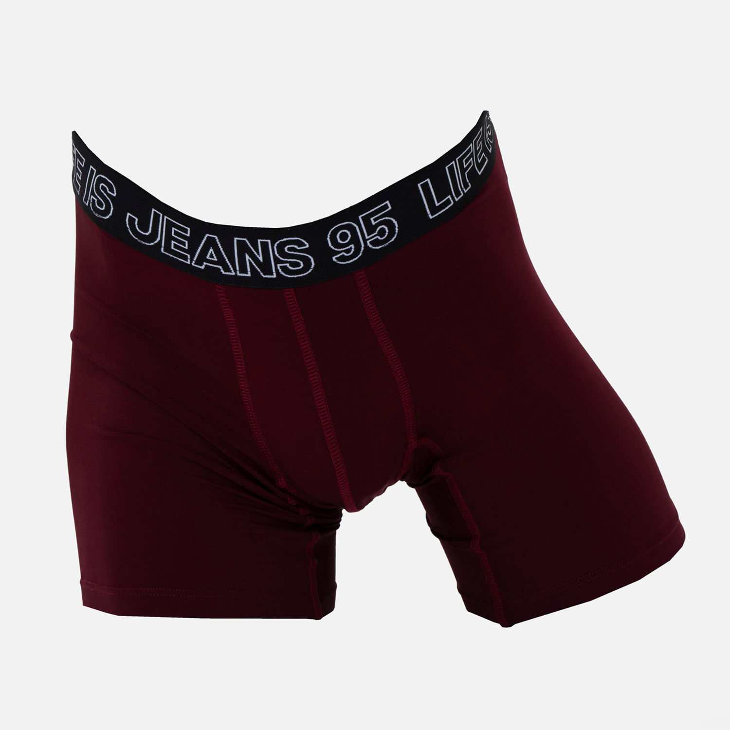 Ropa Interior Boxer Color Vino Tinto Para Hombre