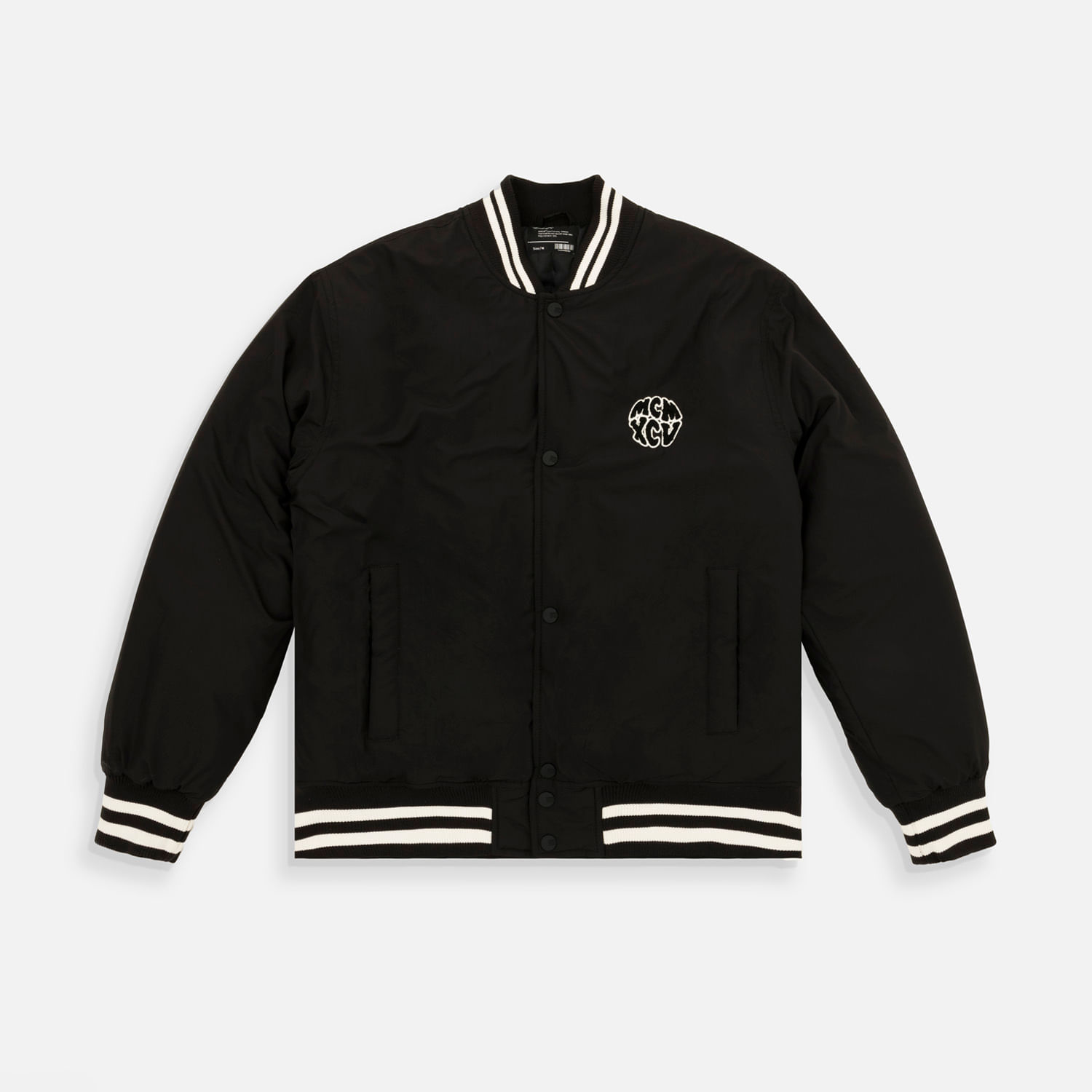 Chaqueta Acolchada Color Negro Para Hombre