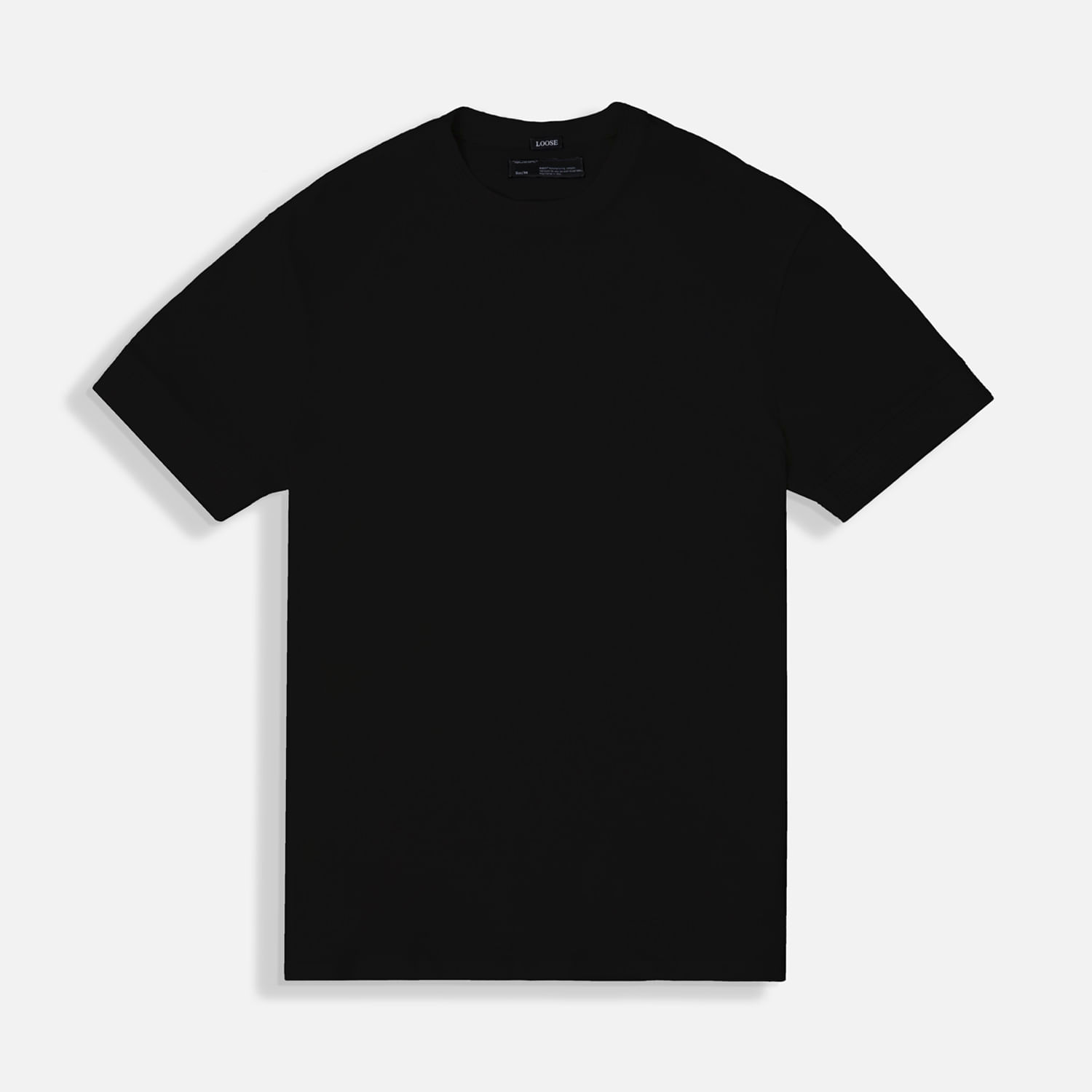 Camiseta Manga Corta Color Negro Para Hombre