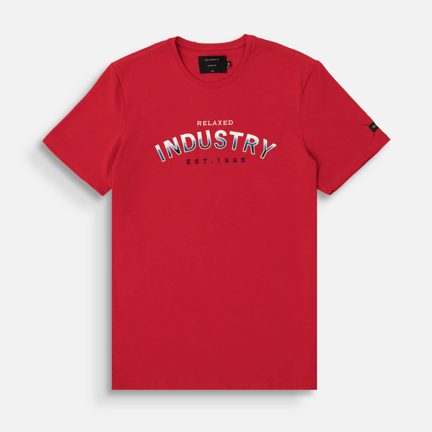 Camiseta Premium Manga Corta Color Rojo Para Hombre