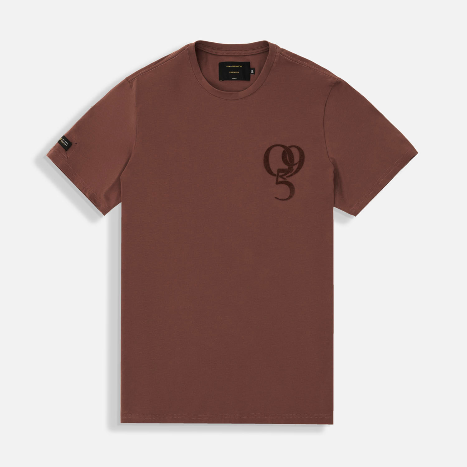 Camiseta Premium Manga Corta Color Brunette Para Hombre