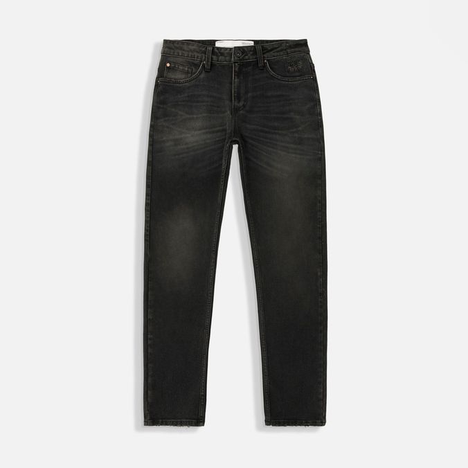 Jean Slim Color Negro Para Hombre