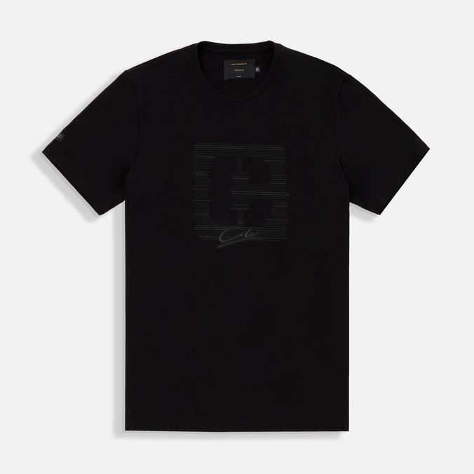 Camiseta Premium Manga Corta Color Negro Para Hombre