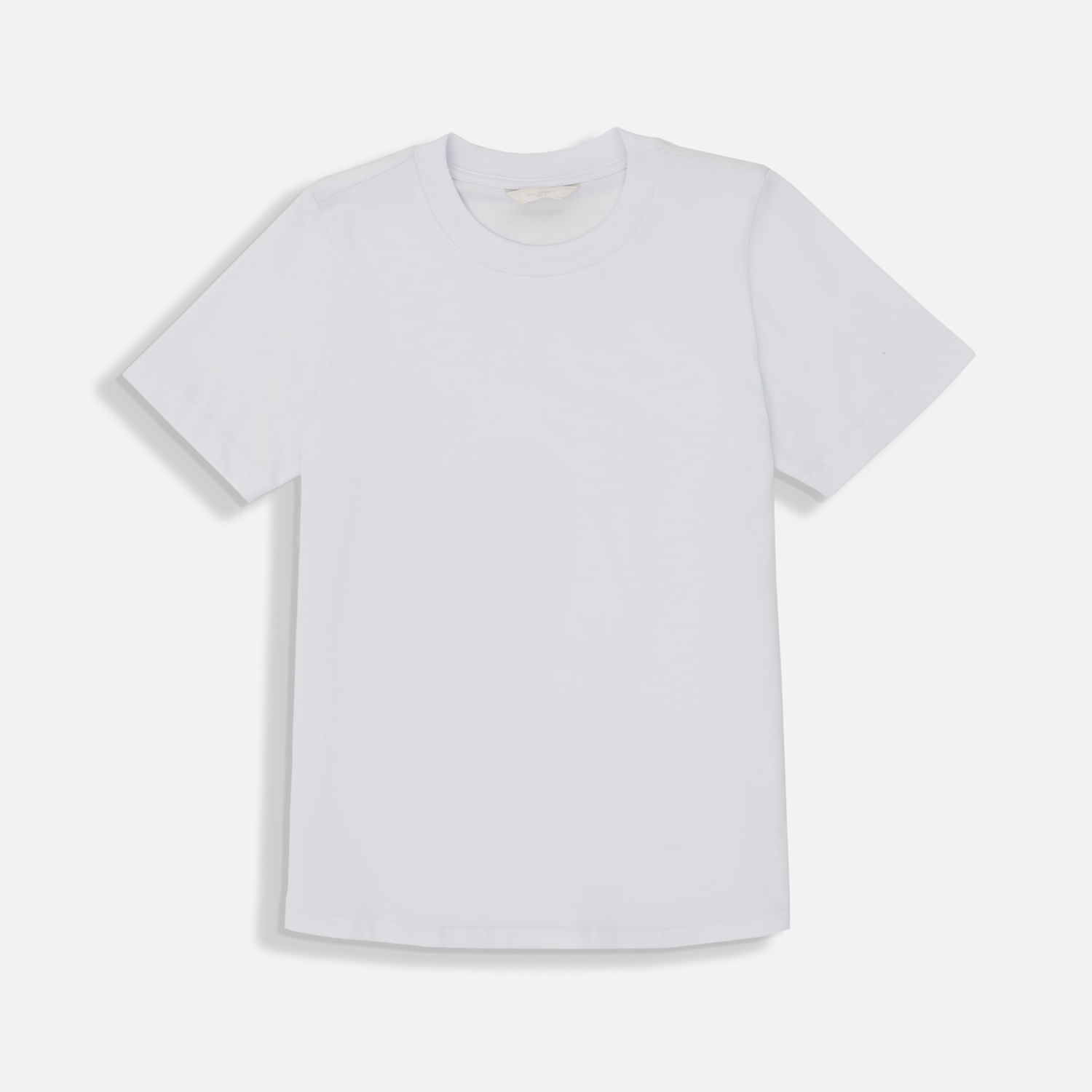 Camiseta Manga Corta Color Blanco Blanco Para Mujer