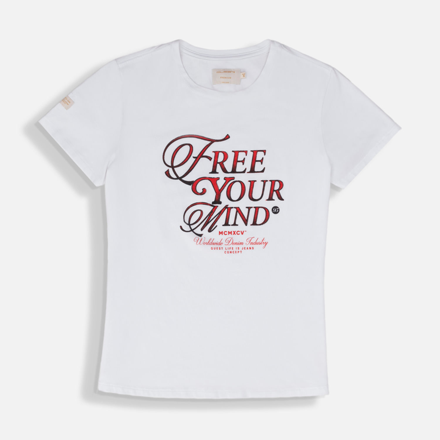 Camiseta Premium Manga Corta Color Blanco Para Mujer