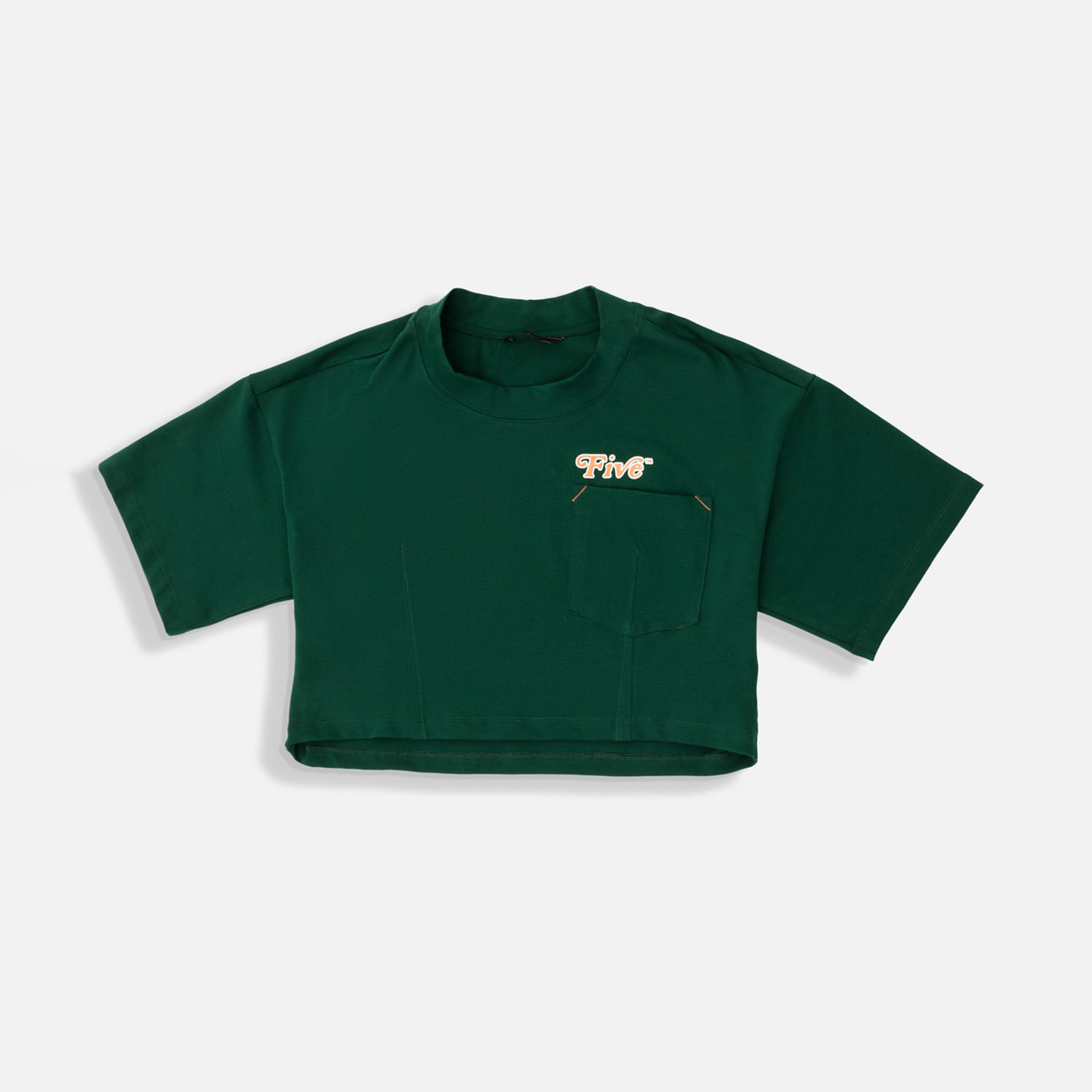 Camiseta Manga Corta Color Verde Para Mujer