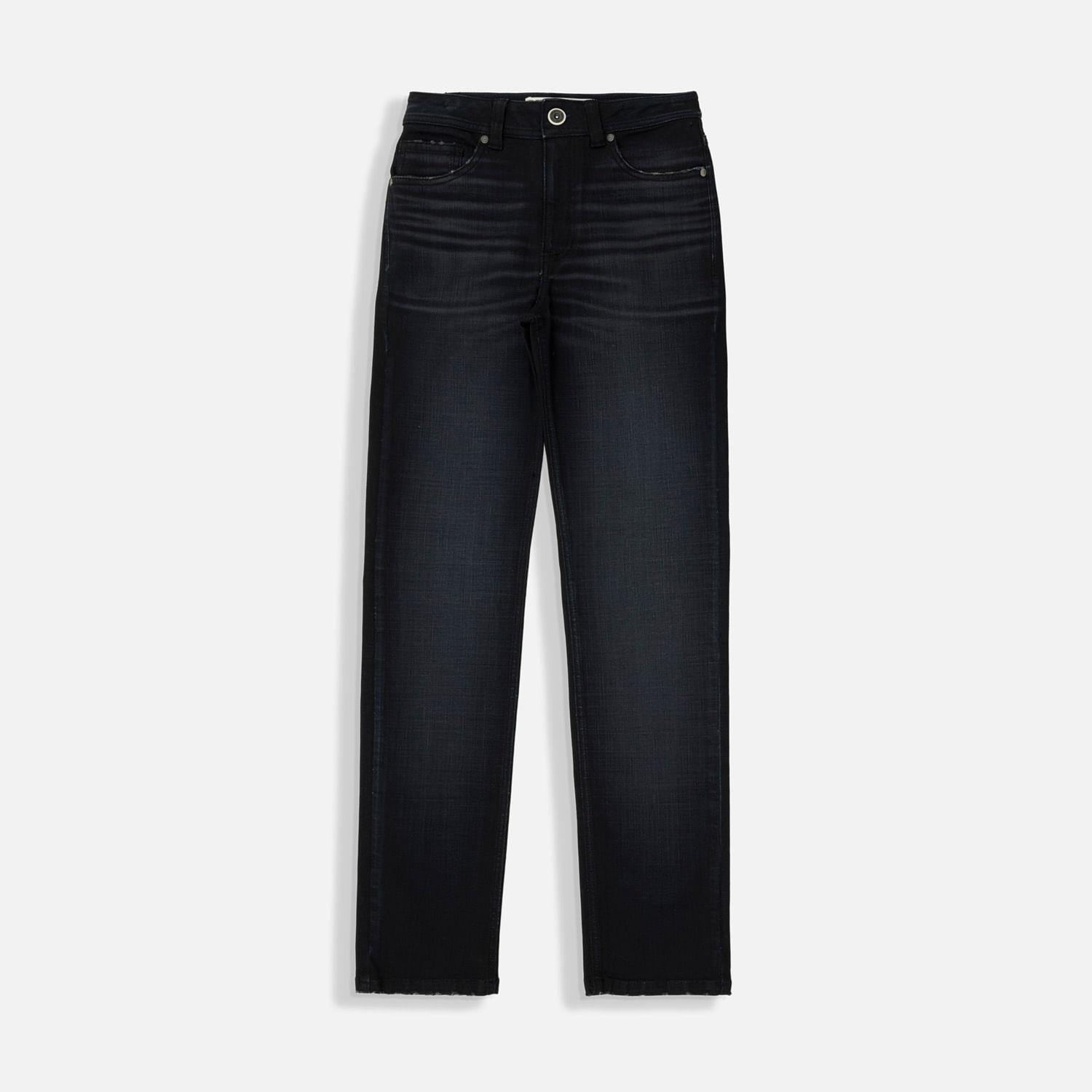 Jean Slim Color Azul Oscuro Resinado Para Mujer