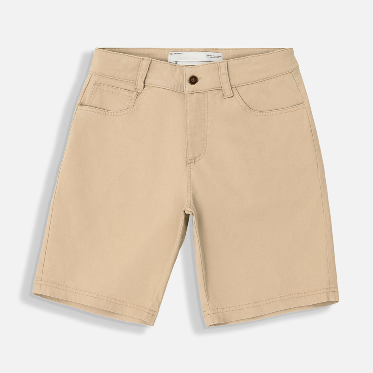 Bermuda 5 Bolsillos Color Beige Para Hombre