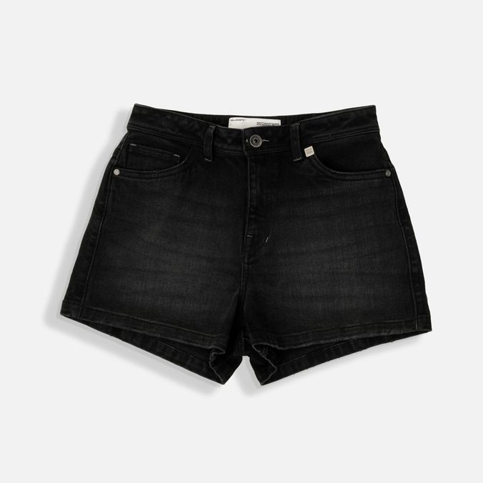 Short 5 Bolsillos Color Negro Para Mujer
