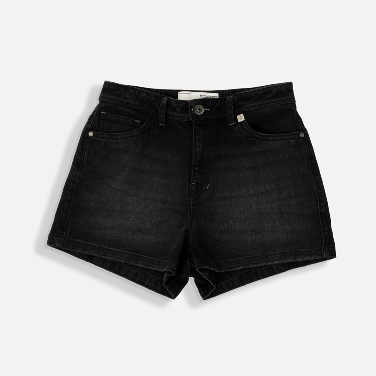 Short 5 Bolsillos Color Negro Para Mujer