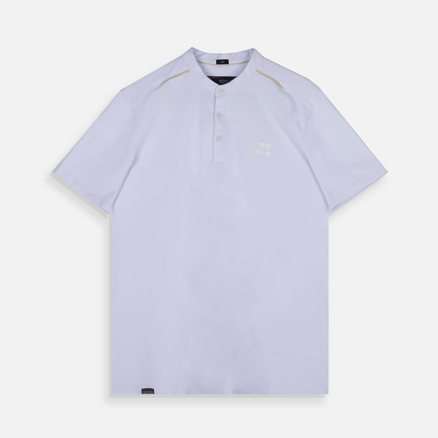 Polo Manga Corta Color Blanco Blanco Para Hombre