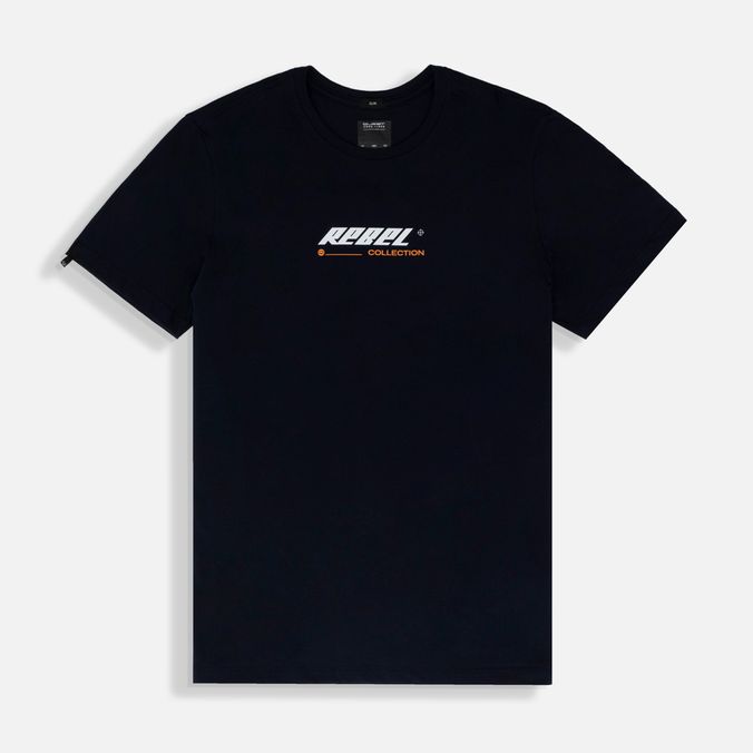Camiseta Estampado Localizado Color Azul Oscuro Para Hombre