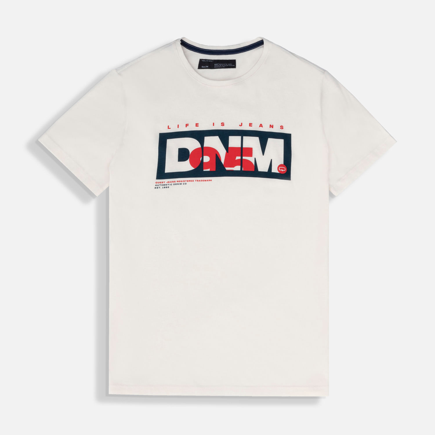 Camiseta Estampado Localizado Color Crudo Para Hombre