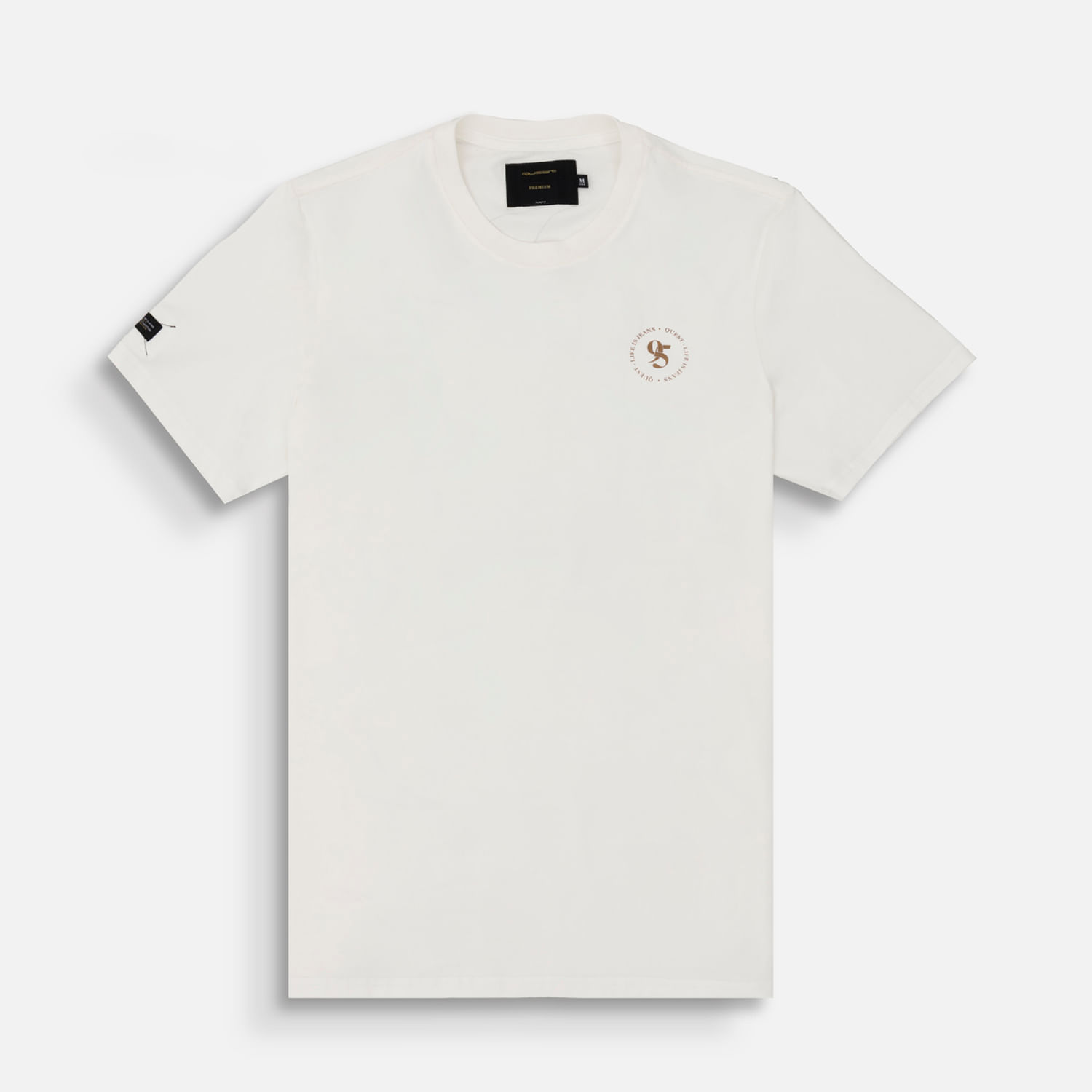 Camiseta Premium Manga Corta Color Ivory Para Hombre