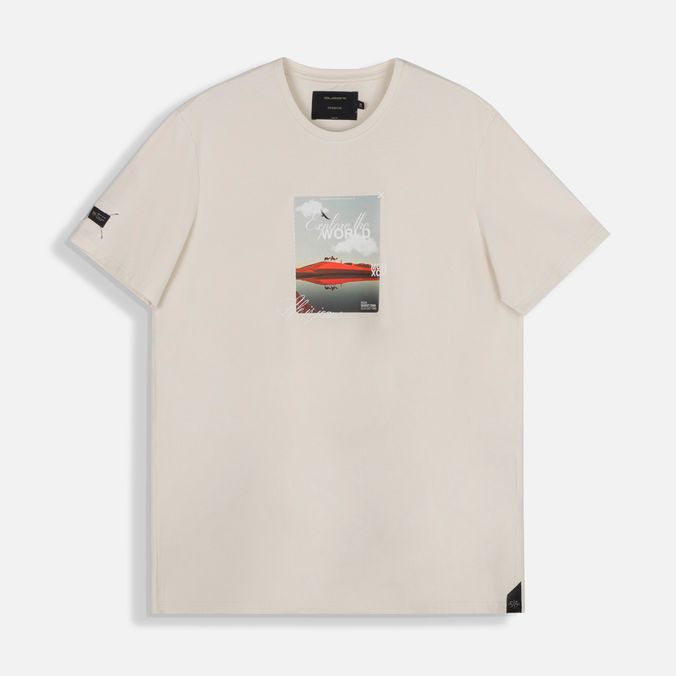 Camiseta Premium Manga Corta Color Whitecap Gray Para Hombre