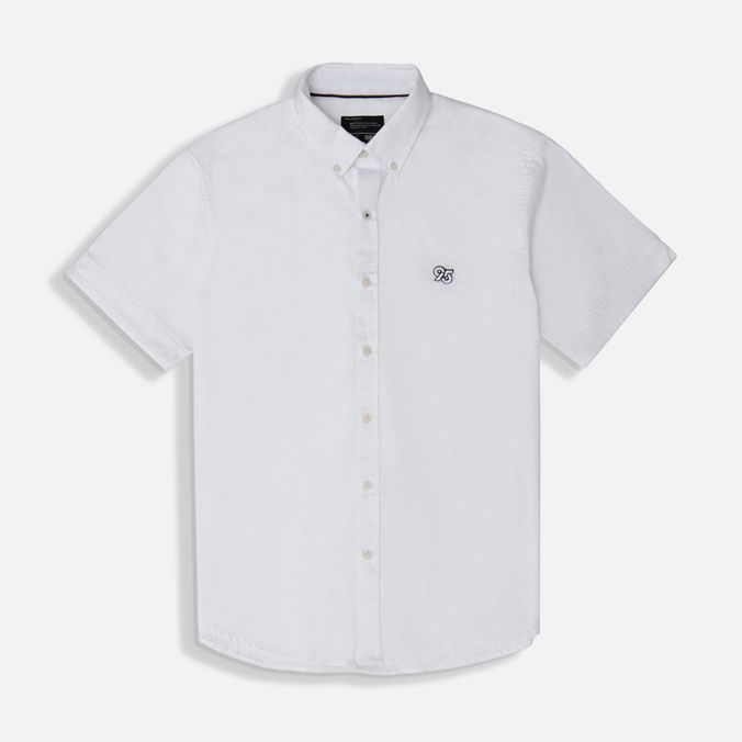 Camisa Manga Corta Color Blanco Para Hombre